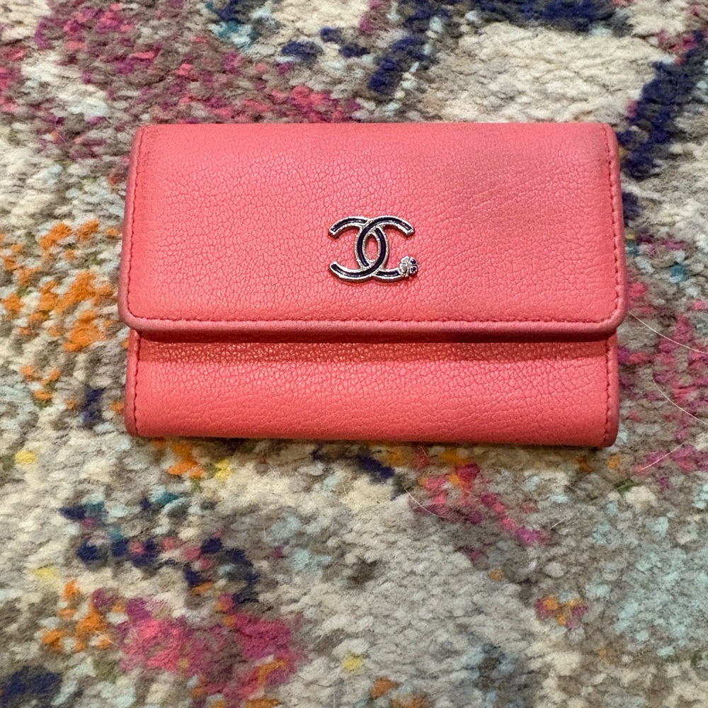 Chanel Coral Pink Wallet